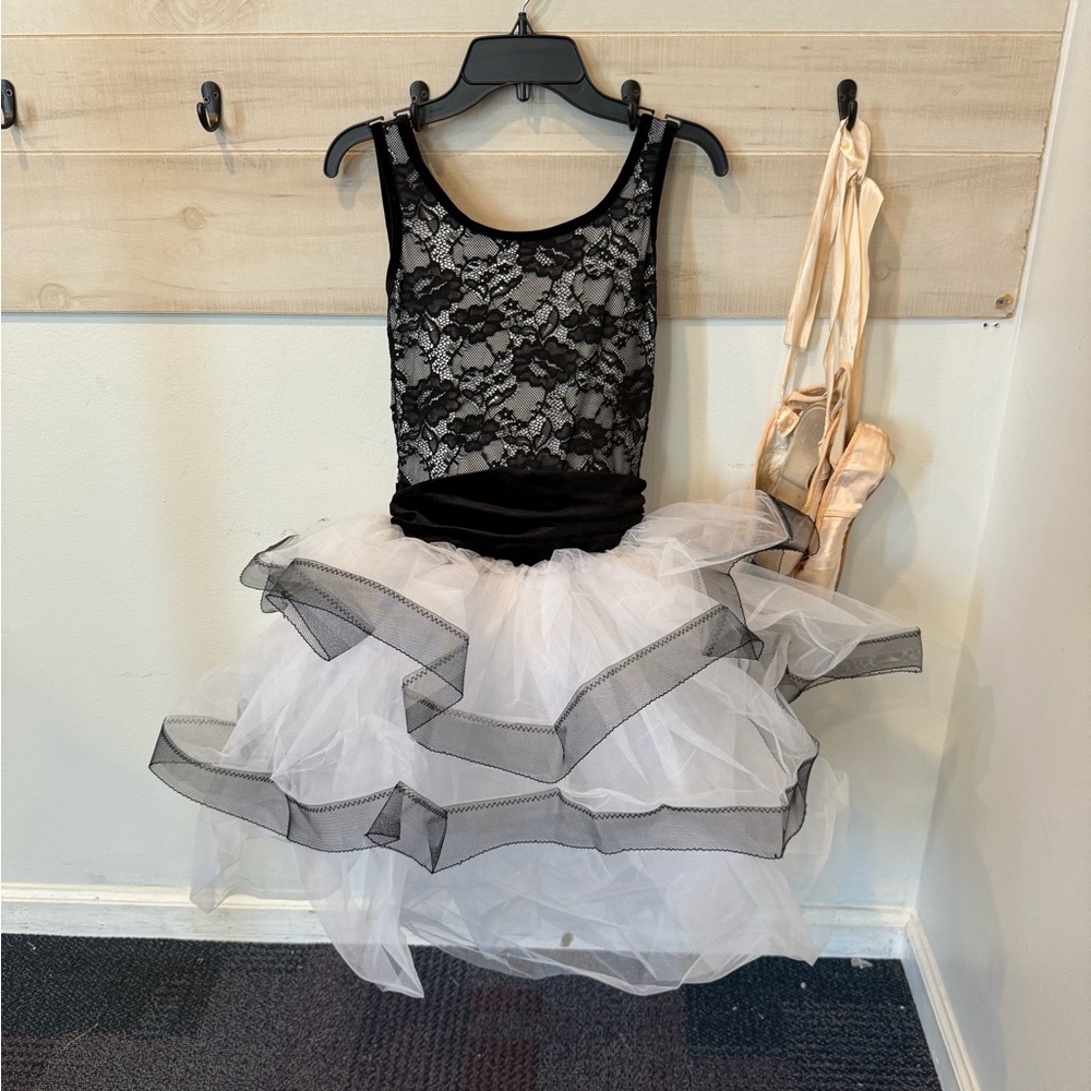 Curtain Call ballet costume Waltz of Love black and white tutu